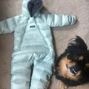 Hi-Loft Down Sweater Bunting snowsuit for infants